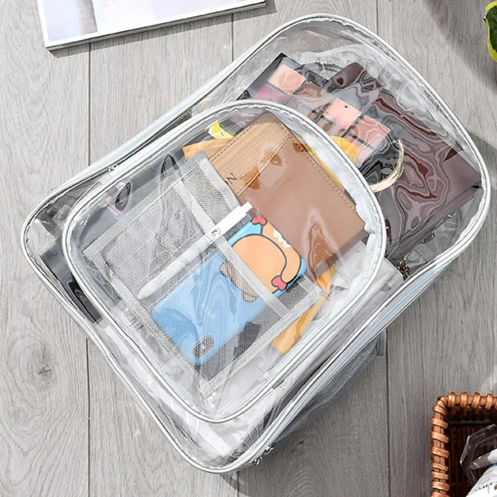 Sac à dos transparent mode rose élégant