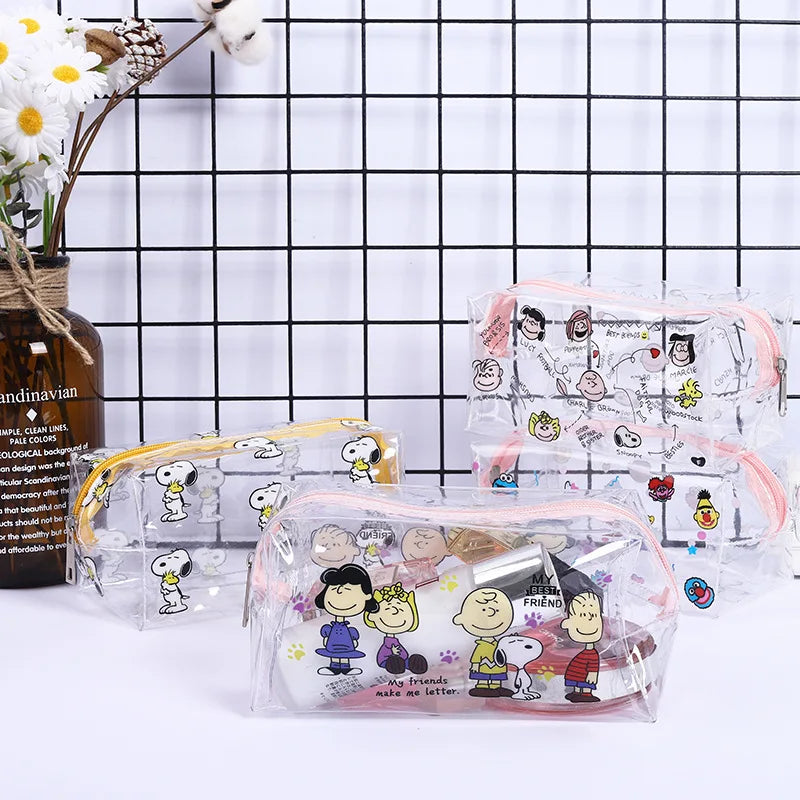 Trousse transparente Snoopy mode enfant