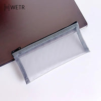 Trousse maquillage transparente élégante et pratique - modèle 20x9cm-gray - TransparenceSac.com