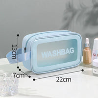 Sac de voyage transparent rose élégant - modèle Blue Trumpet - TransparenceSac.com