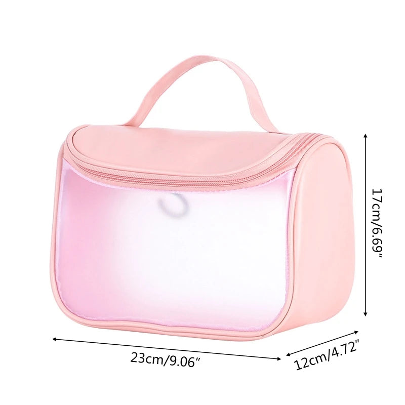 Trousse de voyage transparente élégante