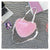 Sac cœur transparent rose fashion - modèle Pink - TransparenceSac.com