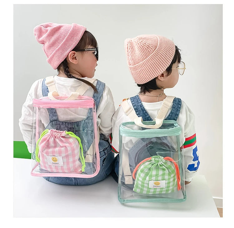 Sac à dos transparent enfant fashion