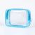 Trousse maquillage transparente violette élégante - modèle Light Blue - TransparenceSac.com