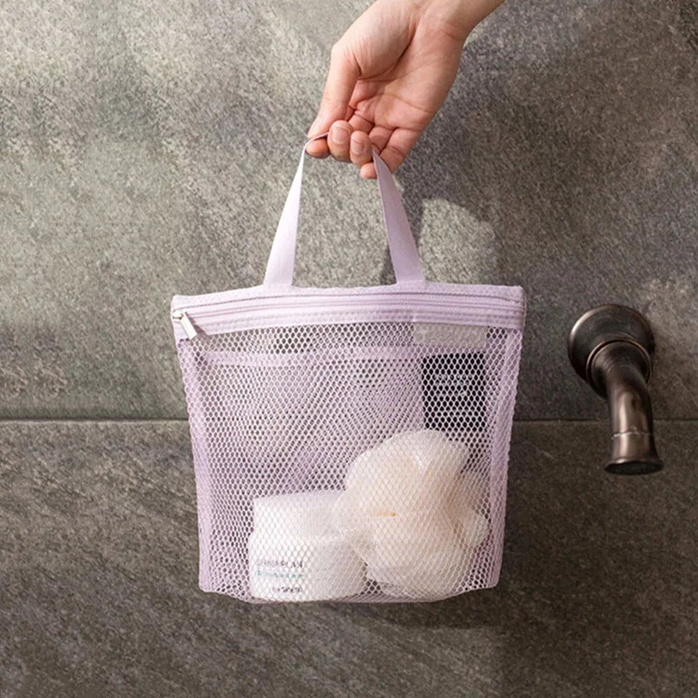 Trousse de toilette transparente suspendue