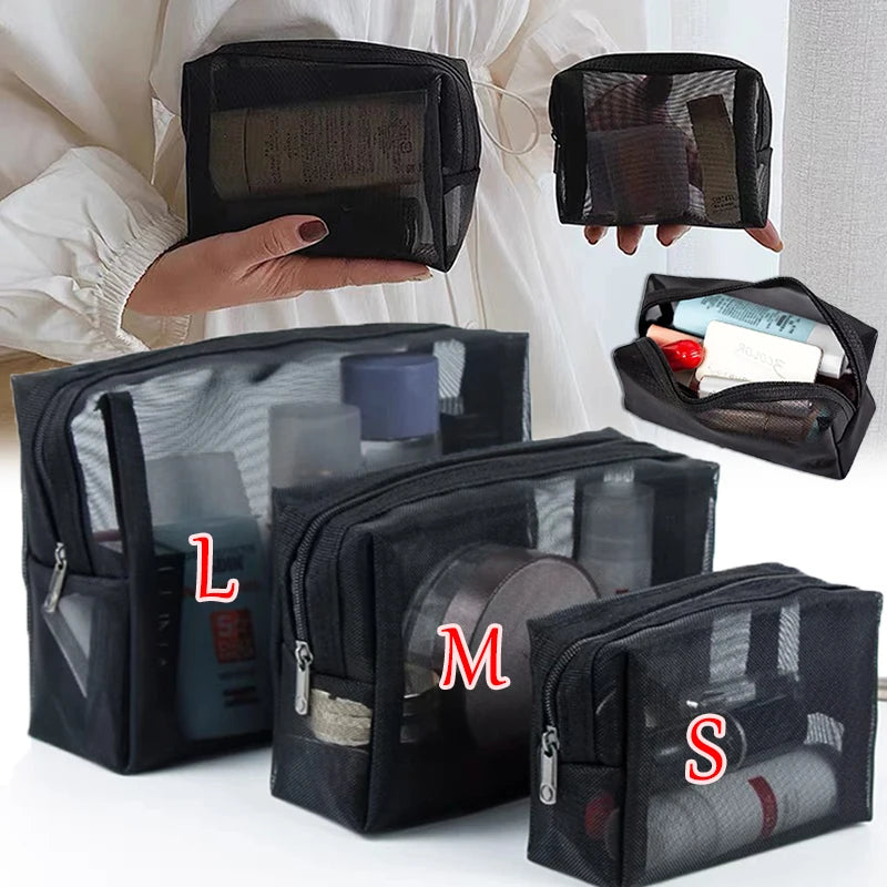 Trousse de toilette transparente chic