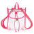 Sac à dos transparent fashion rose - modèle Pink - TransparenceSac.com