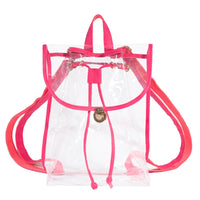 Sac à dos transparent fashion rose - TransparenceSac.com