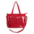 Sac Bandoulière Transparent Style École Fashion - modèle Red - TransparenceSac.com