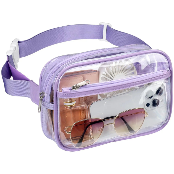 Sac banane transparent mode violette