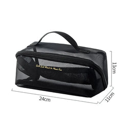 Acheter Trousse transparente noire voyage fashion - TransparenceSac.com