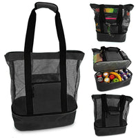 Sac de plage transparent rose mode - modèle black - TransparenceSac.com