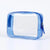 Trousse maquillage transparente violette tendance - modèle Blue - TransparenceSac.com