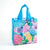 Sac shopping floral violet printemps - modèle 4004-2 / 32x12x36cm / 30pcs - TransparenceSac.com
