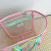 Sac de plage transparent coloré léger