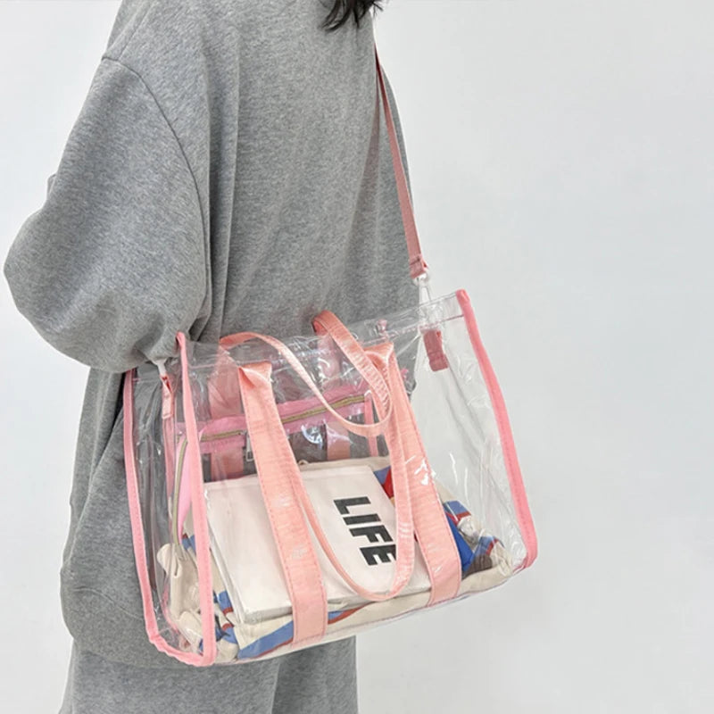 Sac shopping transparent élégant et pratique