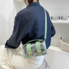 Sac bandoulière transparent motifs graffiti