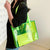 Sac de plage transparent fluo - modèle Green - TransparenceSac.com
