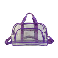 Sac de voyage transparent élégant pratiques - modèle D 50X18X32CM - TransparenceSac.com