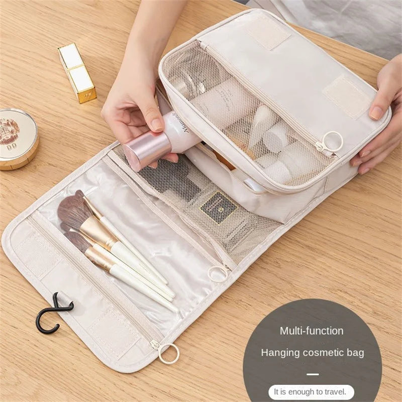 Trousse turquoise grande capacité voyage organisateur