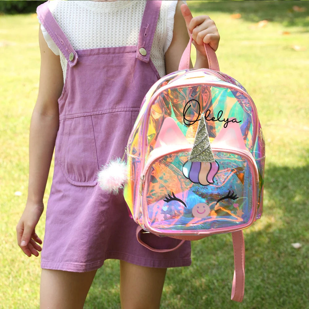 Sac à dos transparent licorne enfant