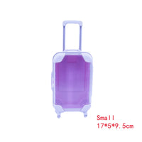 Valise transparente ronde mode colorée - modèle Small Purple - TransparenceSac.com