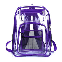 Sac à dos transparent rouge fashion - modèle Purple - TransparenceSac.com