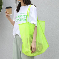 Sac de shopping transparent chic - modèle yellow - TransparenceSac.com