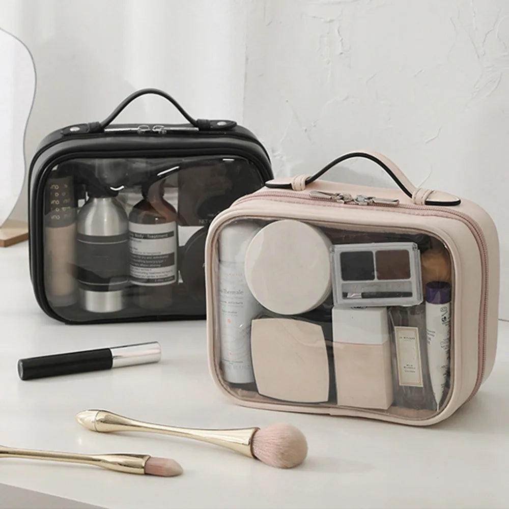 Trousse de voyage transparente fashion