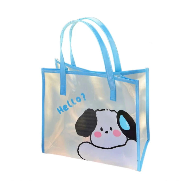 Sac à main transparent chiot mignon