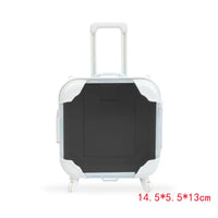 Valise transparente ronde mode colorée - modèle Black - TransparenceSac.com