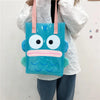 Sac shopping transparent motif poisson bleu