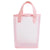 Sac shopping transparent gris moderne - modèle pink - TransparenceSac.com