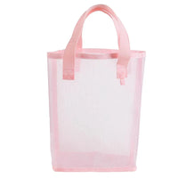 Sac shopping transparent gris moderne - modèle pink - TransparenceSac.com