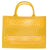 Sac de plage transparent tendance blanc - modèle Yellow - TransparenceSac.com