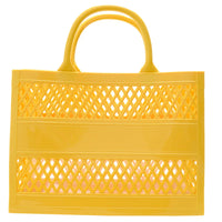 Sac de plage transparent tendance blanc - modèle Yellow - TransparenceSac.com