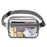 Sac banane transparent fashion tendance - modèle B-style Grey - TransparenceSac.com