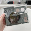 Pochette maquillage transparente chic