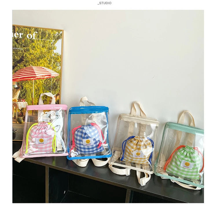 Sac à dos transparent enfant fashion