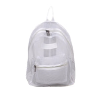 Sac à dos transparent chic école - modèle White - TransparenceSac.com