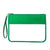 Pochette transparente mode soirée élégante - modèle Vert - TransparenceSac.com