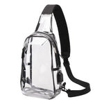 Sac bandoulière transparent tendance