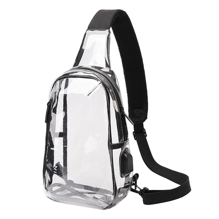 Sac bandoulière transparent tendance
