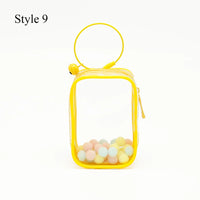 Pochette transparente design vert pastel - modèle style 9 - TransparenceSac.com