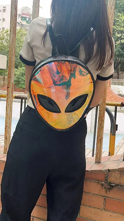 Sac à dos transparent extraterrestre fashion