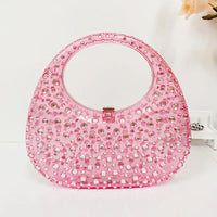 Sac transparent rose étincelant chic - modèle Pink - TransparenceSac.com