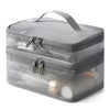 Trousse de toilette transparente double compartiment