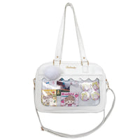 Sac bandoulière transparent mode pratique - modèle White - TransparenceSac.com