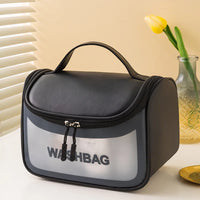 Trousse cosmétique transparente fashion - modèle black - TransparenceSac.com