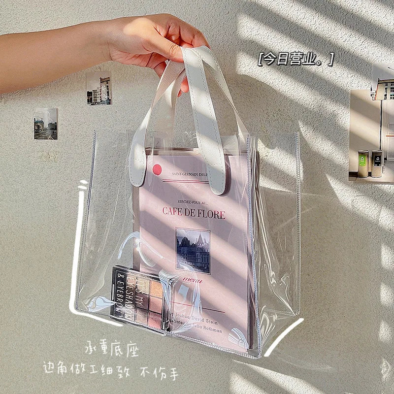 Fourre-tout transparent chic spacieux élégant